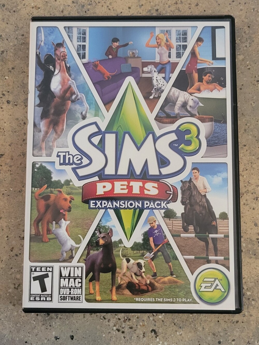 The Sims 3 Pets Expansion Pack. Rated T. EA GAMES. DVD-ROM CONPUTER GAME